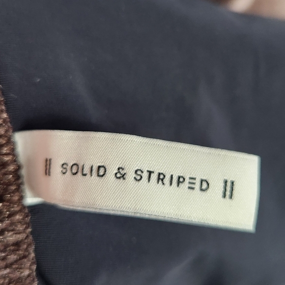 Solid & Striped Velvet High-Waisted Bikini Set in Chocolate Brown XS/Small - Picture 10 of 10